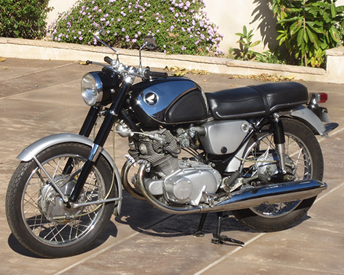 1966 Honda superhawk motorcycle #3