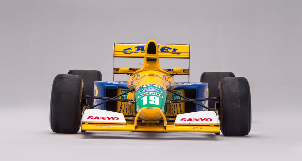Schumacher's first podium Benetton F1 car to be auctioned Schumacher's first podium Benetton F1 car to be auctioned