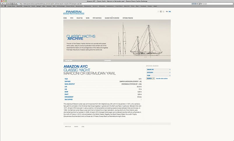 Panerai Classic Yachts Challenge: Ins Netz gegangen