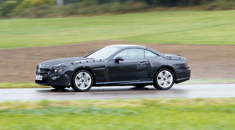 Der neue Mercedes-Benz SL: Prototyp auf Erprobungsfahrt