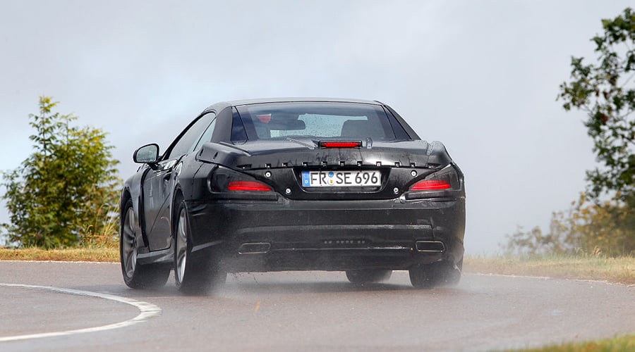 Der neue Mercedes-Benz SL: Prototyp auf Erprobungsfahrt