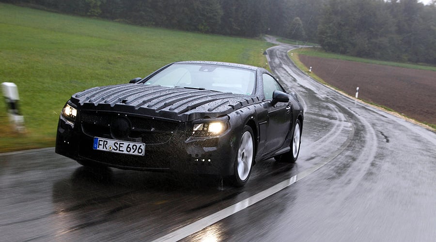 Der neue Mercedes-Benz SL: Prototyp auf Erprobungsfahrt