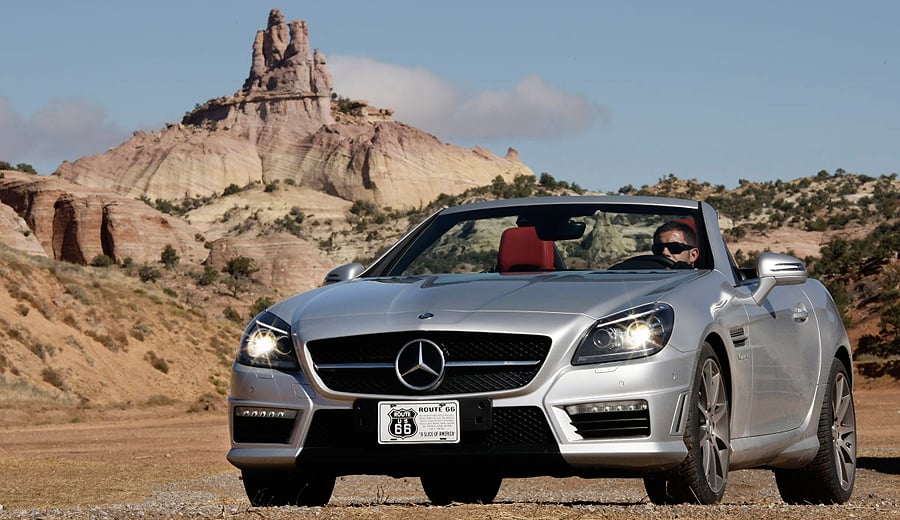 The Mercedes SLK 55 AMG on Route 66: Road of Hope