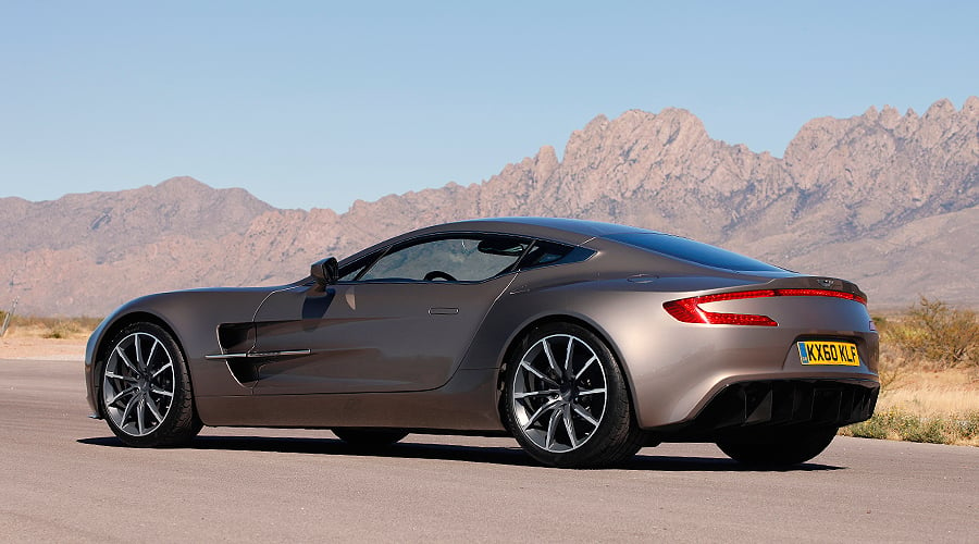 Aston Martin One-77 at Virgin Galactic’s Spaceport America