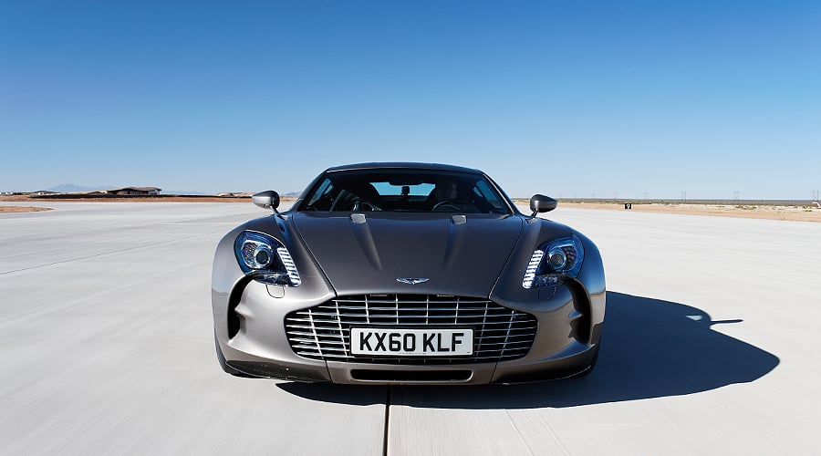 Aston Martin One-77 at Virgin Galactic’s Spaceport America