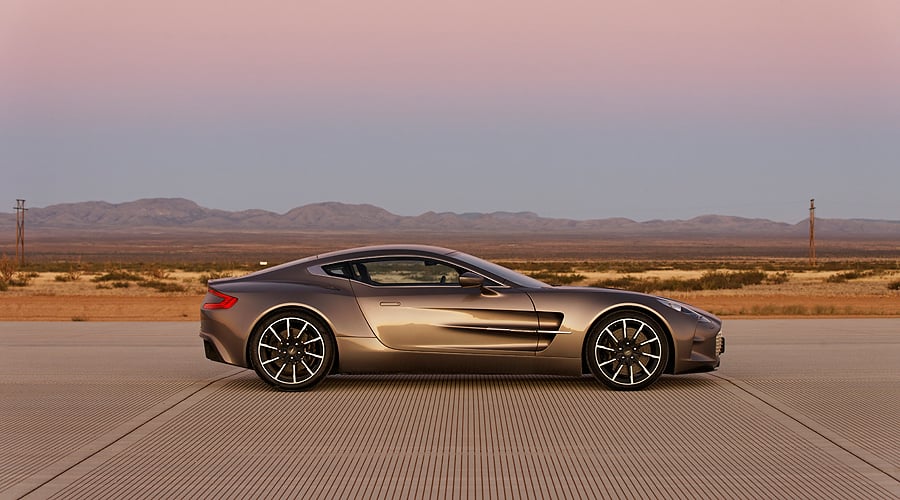 Aston Martin One-77 at Virgin Galactic’s Spaceport America