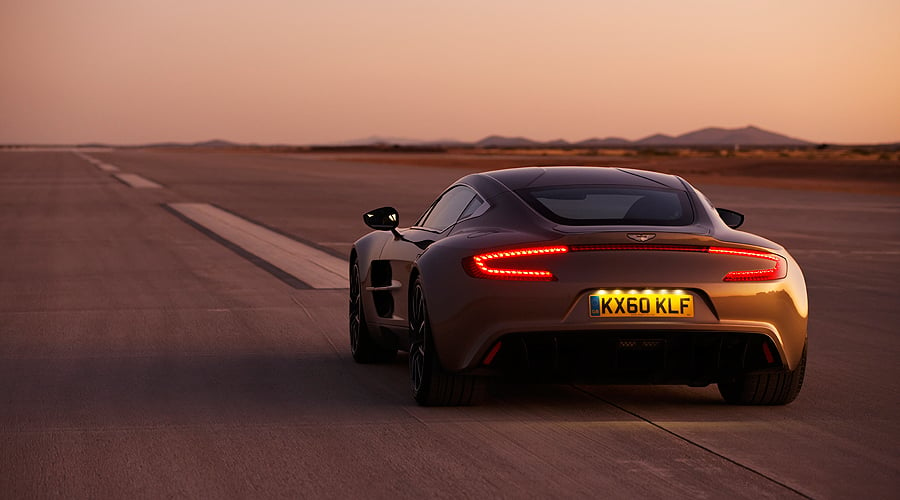 Aston Martin One-77 at Virgin Galactic’s Spaceport America