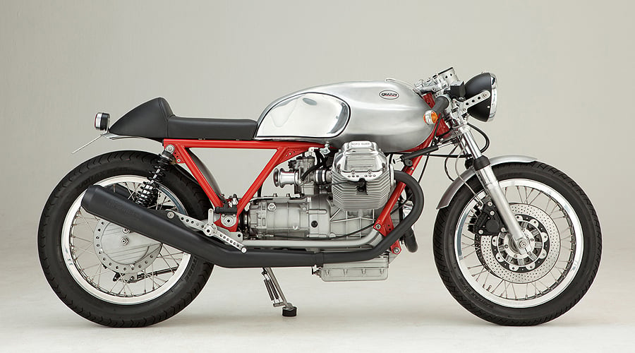 Kaffeemaschine: Guzzi Cafe Racer aus Hamburg