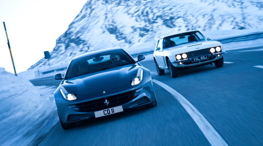 Ferrari FF vs. Jensen FF: Fast Forward to St. Moritz