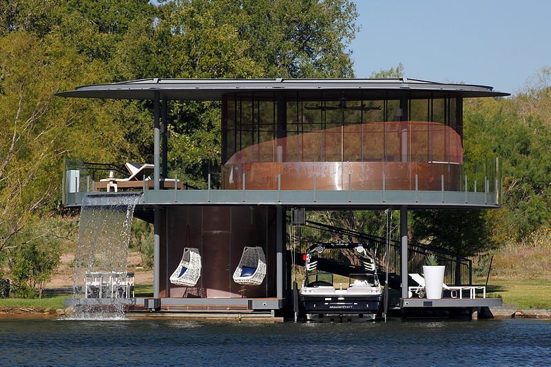 Shore Vista Boat Dock: Floating garage