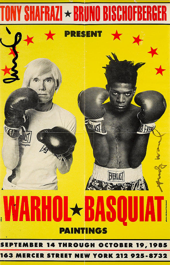 Warhol vs. Basquiat: Plakat wird versteigert