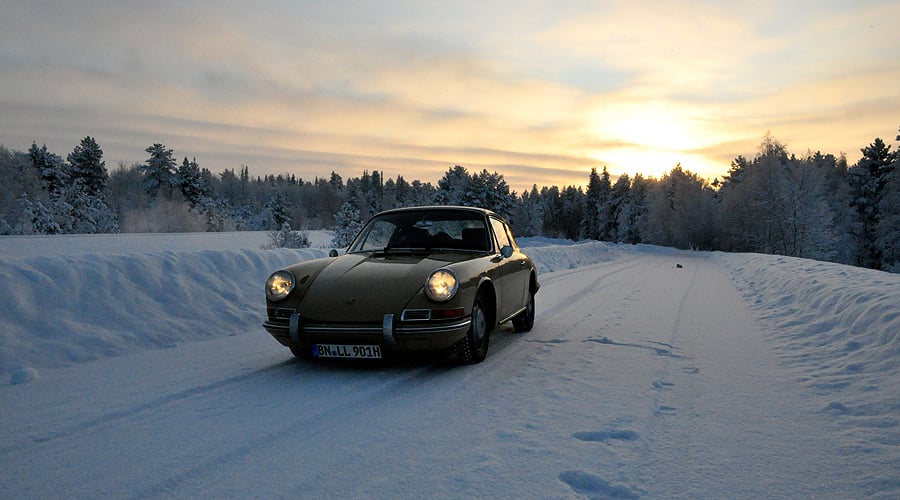 Norway’s North Cape in a Classic Porsche 911: A true winter wonderland...