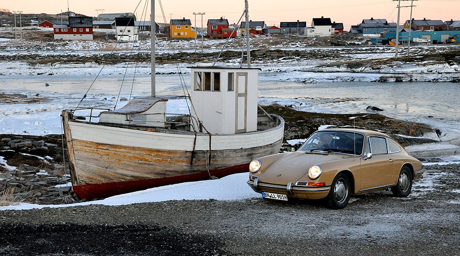 Norway’s North Cape in a Classic Porsche 911: A true winter wonderland...