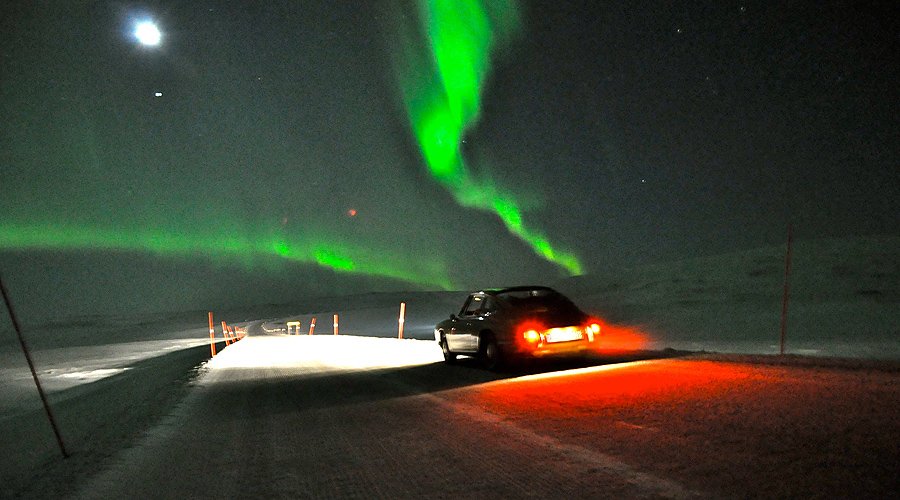 Norway’s North Cape in a Classic Porsche 911: A true winter wonderland...