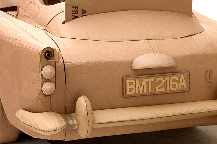 Cardboard Art by Chris Gilmour: The 'Goldfinger' Aston DB5