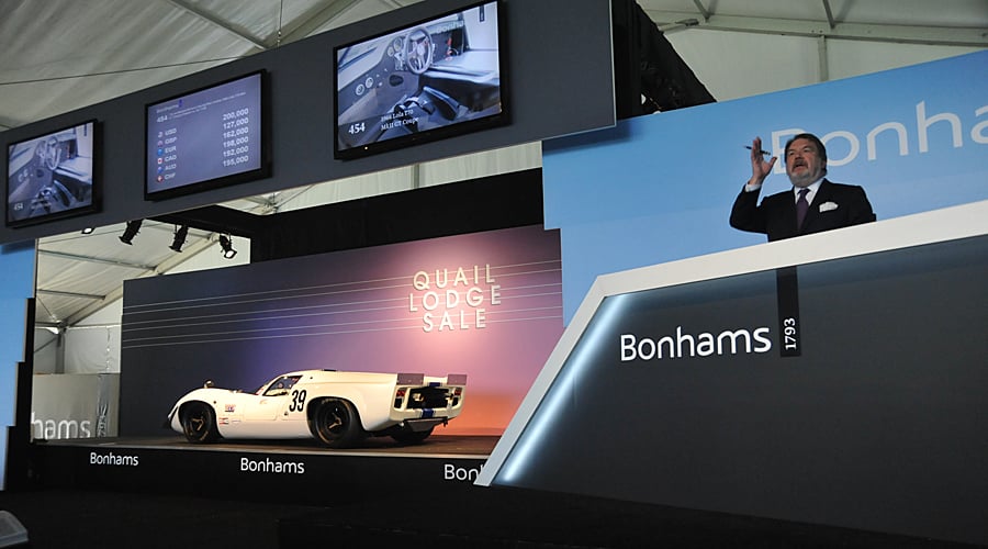 Pebble Beach Week 2012: Bonhams Quail Lodge Auktion bringt 13 Millionen Dollar ein