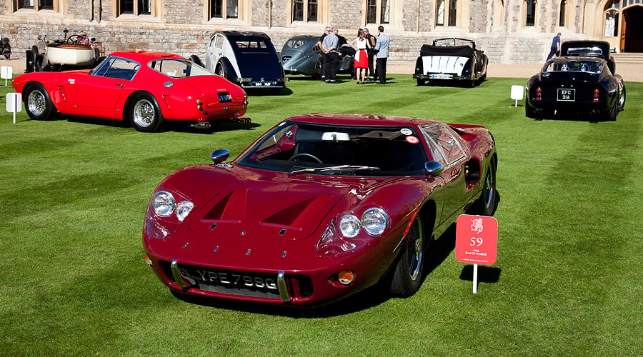 Die 60 besten Automobile der Welt beim Windsor Castle Concours