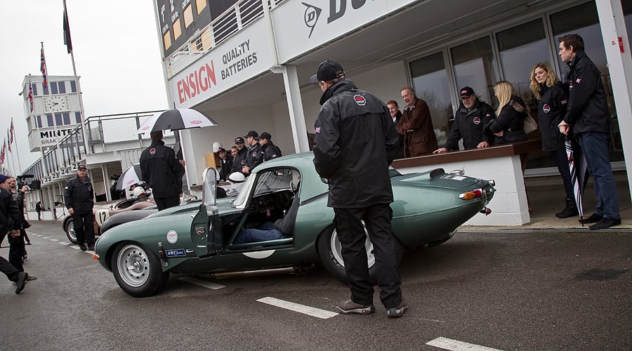 Behind the wheel of the Jaguar Heritage Racing E-type