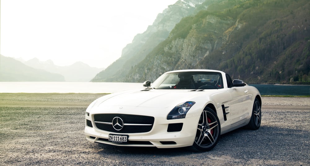 Mercedes Benz Sls Amg Gt Roadster White Noise Clic Driver Magazine White Fire On The Boulevards