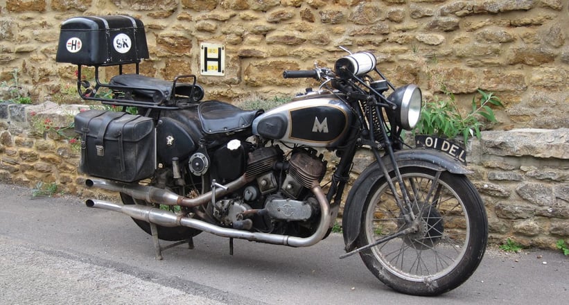 A 1937 Matchless 982cc Model X, sold by Bonhams in 2011 for £16.675.