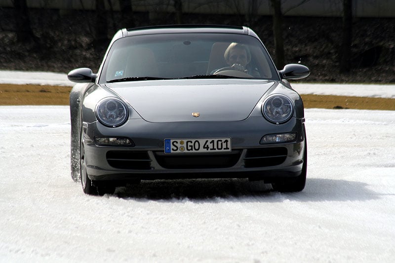 Porsche 911 Targa 4S Wintertraining