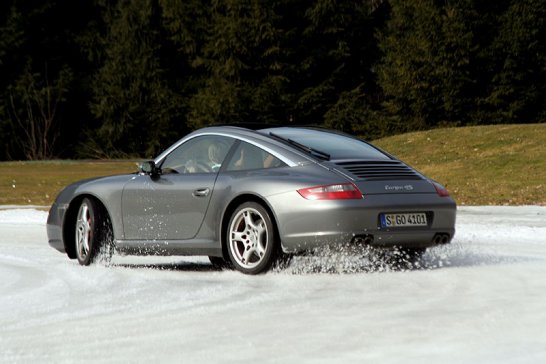 Porsche 911 Targa 4S Wintertraining