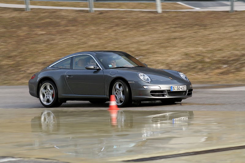 Porsche 911 Targa 4S Wintertraining