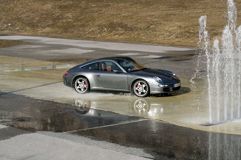 Porsche 911 Targa 4S Wintertraining