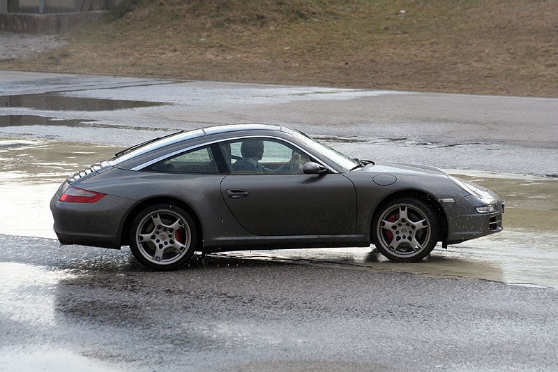 Porsche 911 Targa 4S Wintertraining