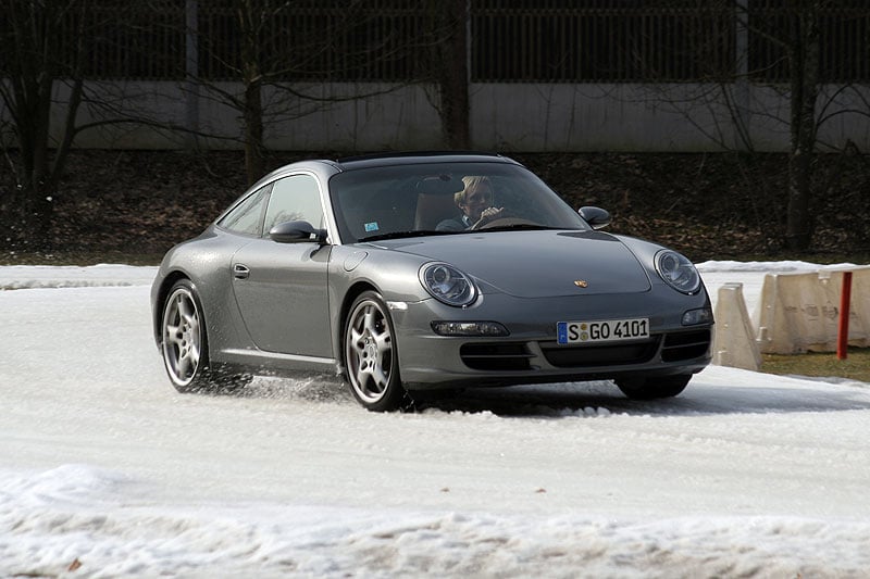 Porsche 911 Targa 4S Wintertraining