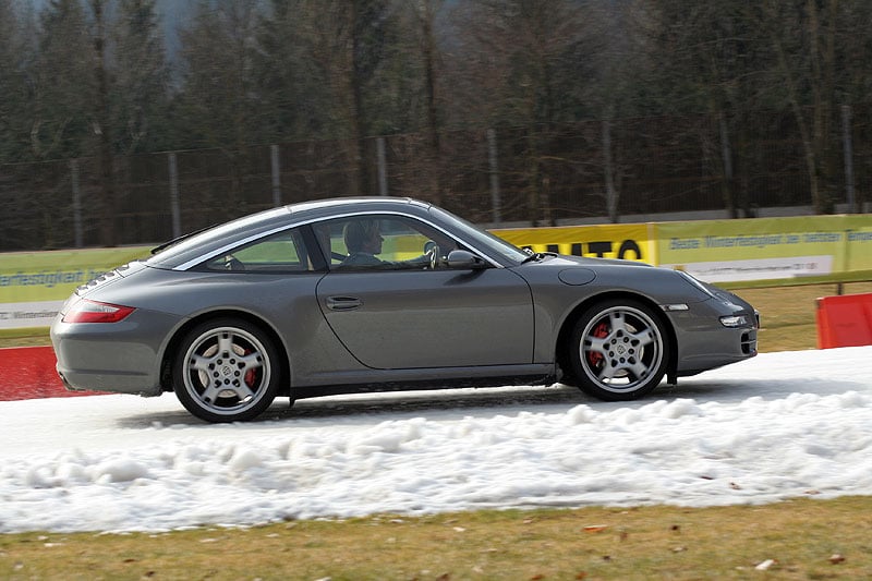 Porsche 911 Targa 4S Wintertraining