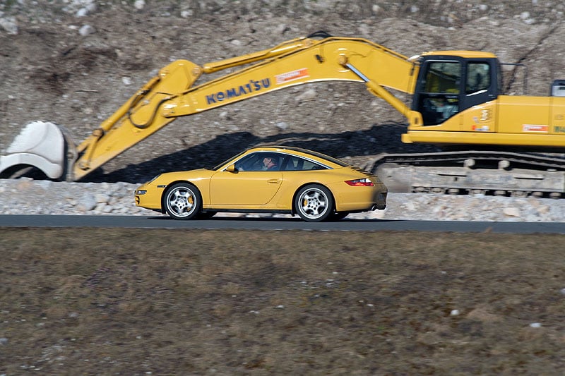 Porsche 911 Targa 4S Wintertraining