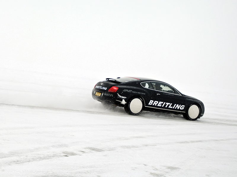 World Speed Record on Ice for Bentley Continental GT