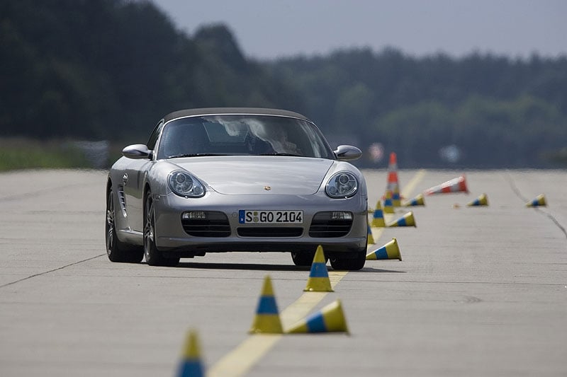 Porsche Boxster: Röhrl'sches Pylonenballett