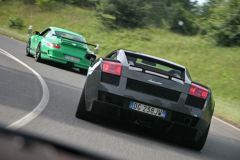 Porsche 911 GT3 RS & Lamborghini Gallardo Superleggera 