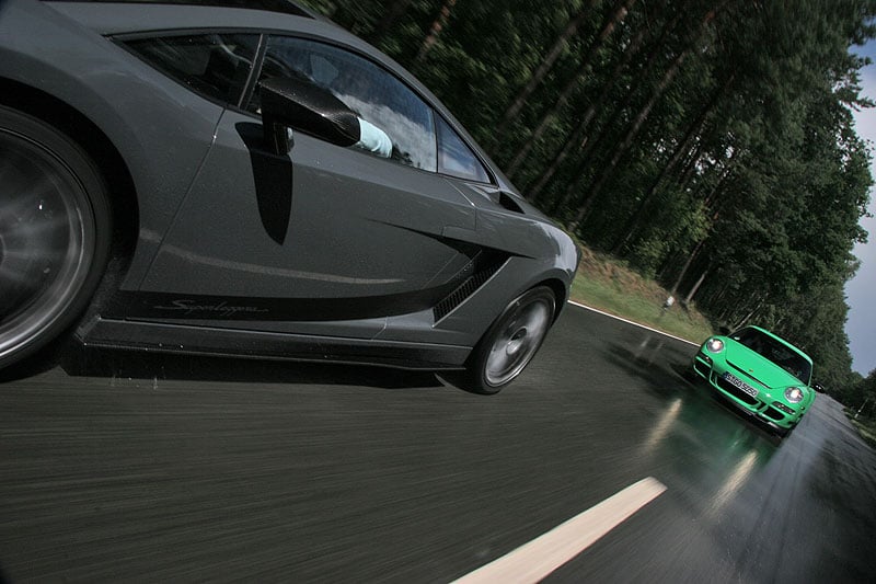 Porsche 911 GT3 RS & Lamborghini Gallardo Superleggera 