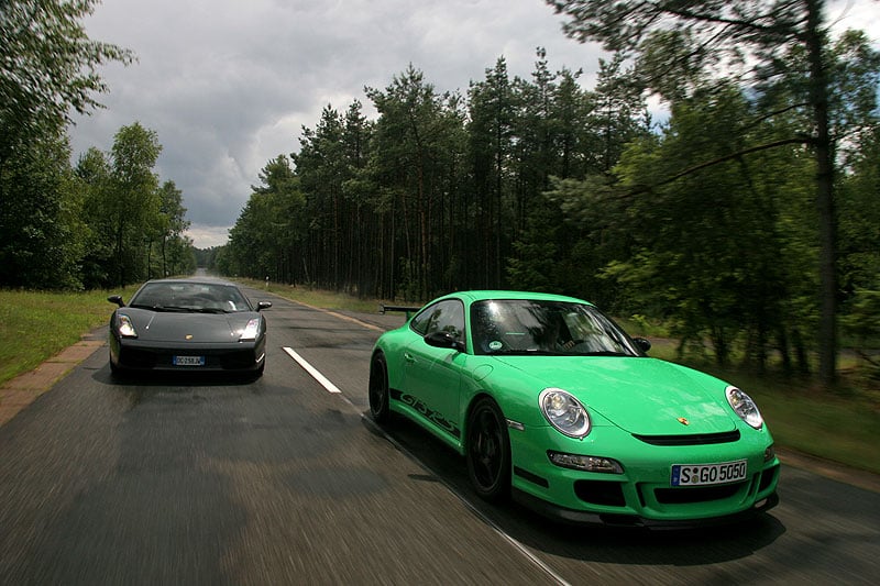 Porsche 911 GT3 RS & Lamborghini Gallardo Superleggera 