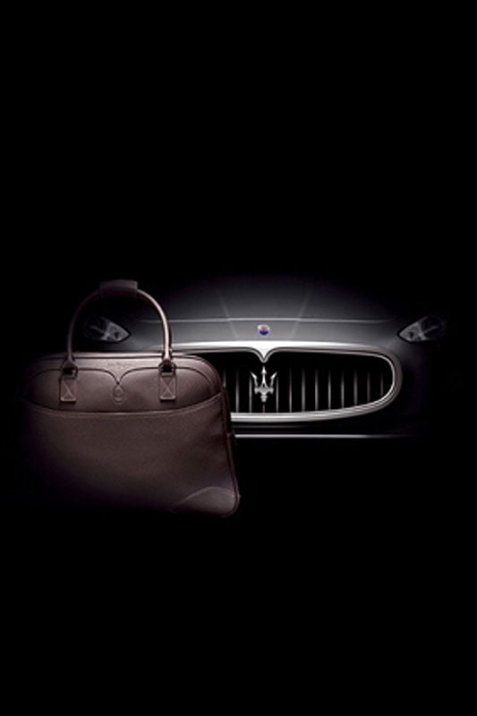 Salvatore Ferragamo luggage set for the Maserati GranTurismo 