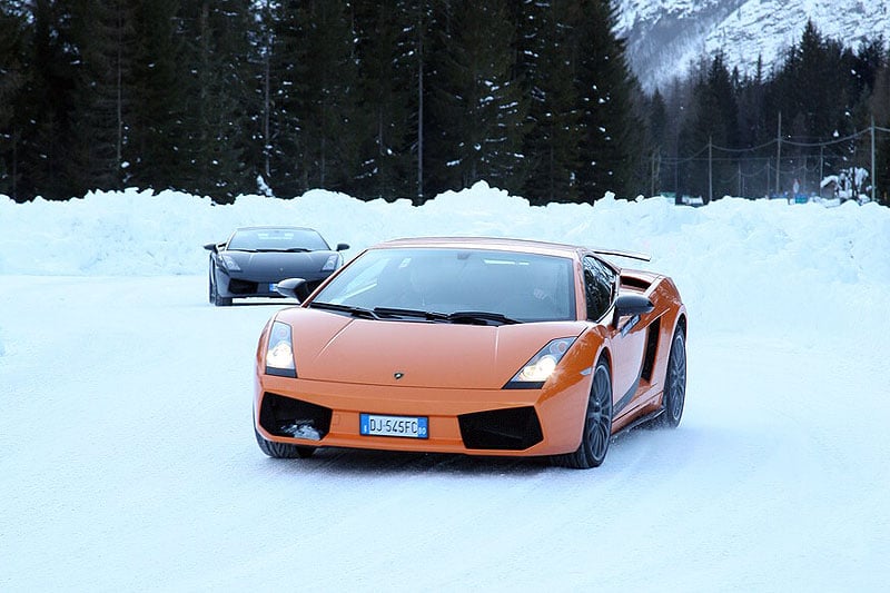 Lamborghini Winter-Academy: Lektion „Dynamik“