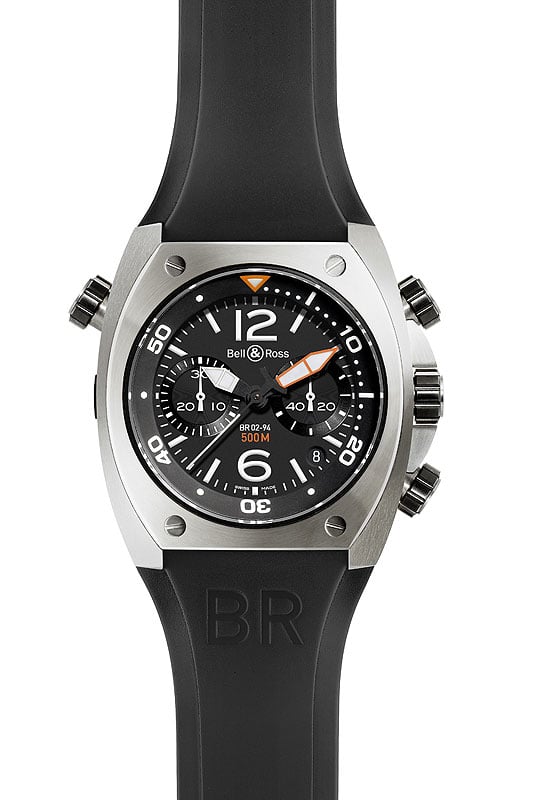 Bell&Ross BR02 Instrument Chronograph: Unter Wasser wird die Zeit geschrieben