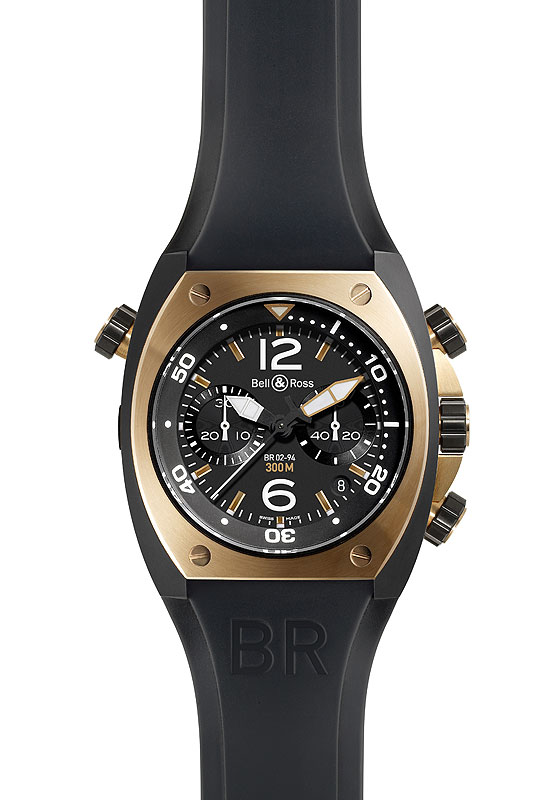 Bell&Ross BR02 Instrument Chronograph: Unter Wasser wird die Zeit geschrieben