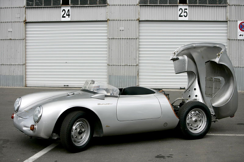 Porsche 550 Spyder: Hans Herrmann am Steuer