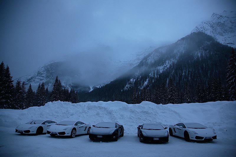 Lamborghini Winter Academy 2009: Feuer auf Eis