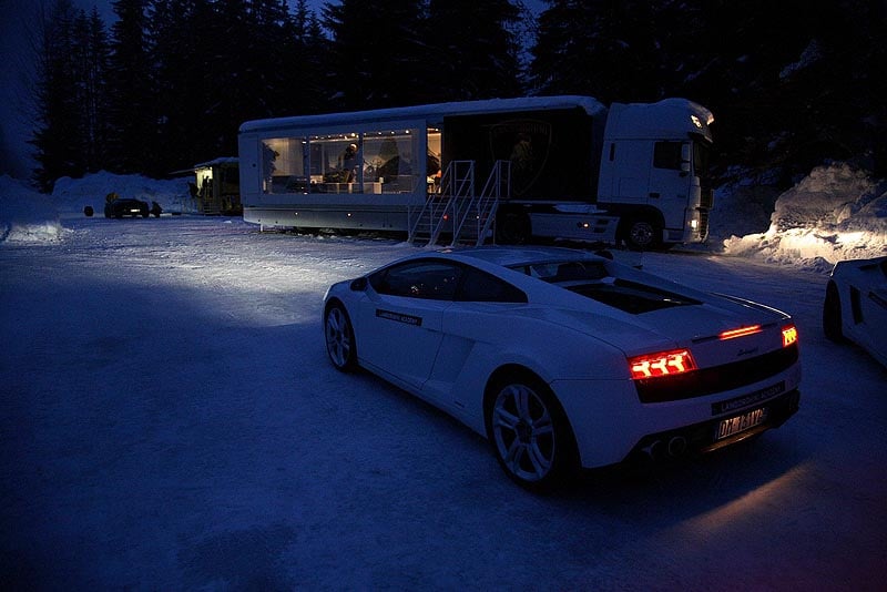 Lamborghini Winter Academy 2009: Feuer auf Eis