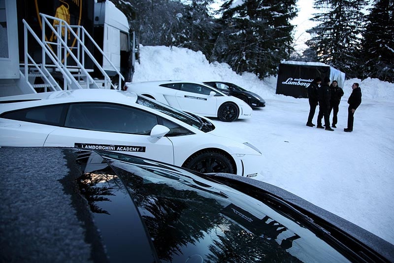 Lamborghini Winter Academy 2009: Feuer auf Eis