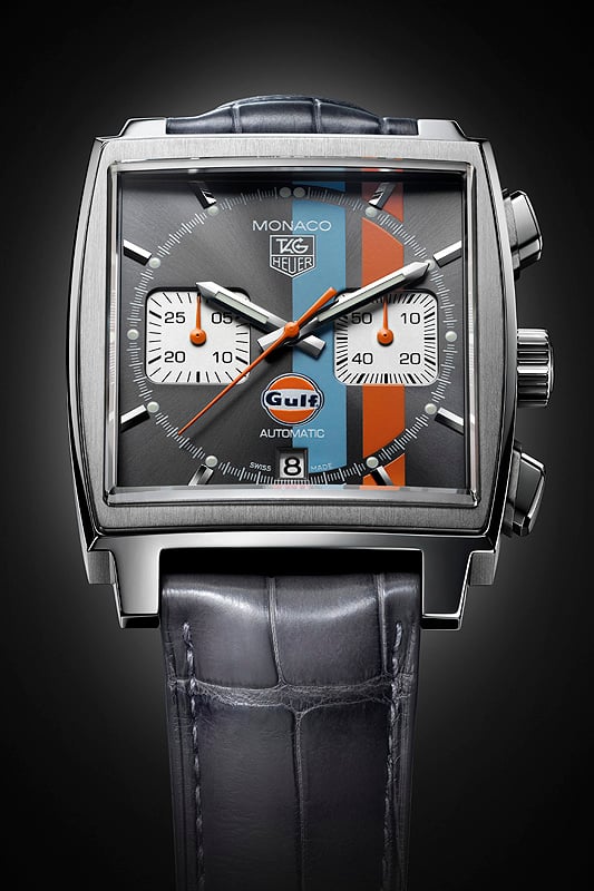 Tag Heuer Monaco Gulf Edition McQueen Time Classic Driver Magazine