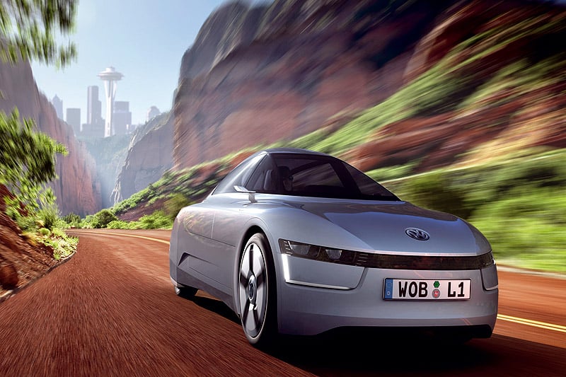 Volkswagen Studie L1: Neues Stromlinienzeitalter
