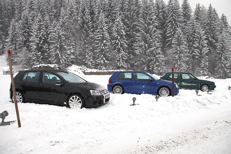 VW Golf R: Eisgolfen in Tirol