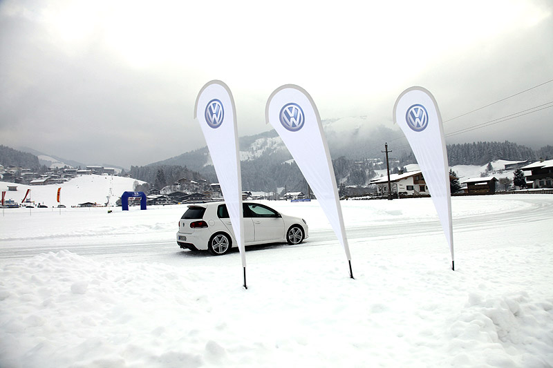 VW Golf R: Eisgolfen in Tirol