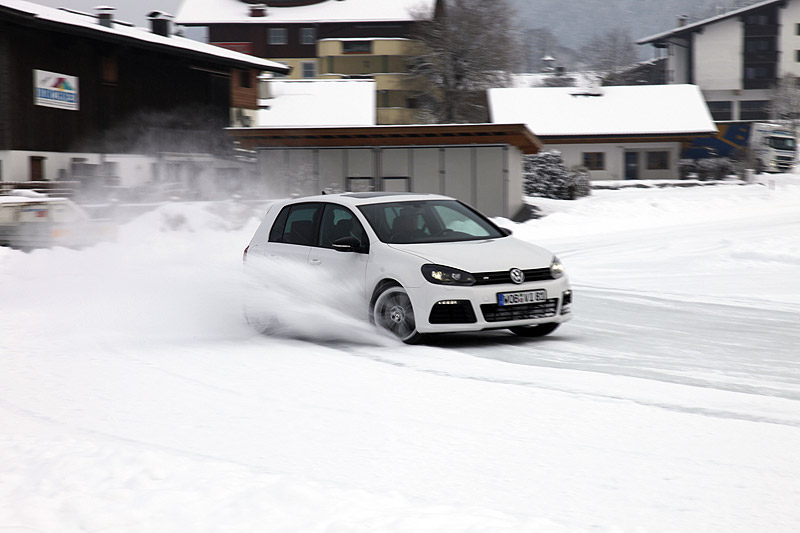 VW Golf R: Eisgolfen in Tirol